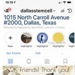 We just crossed over 2000 followers on Instagram @dallasstemcell!